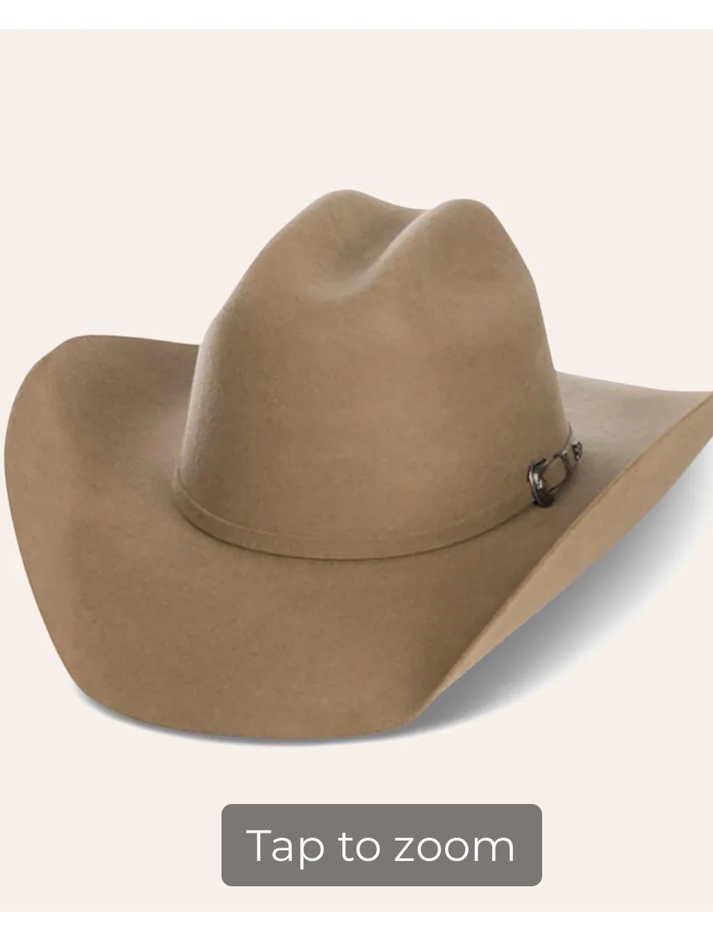 CAVENDER'S COWBOY COLLECTION 3X PECAN CATTLEMAN'S CROWN PREMIUM WOOL COWBOY HAT